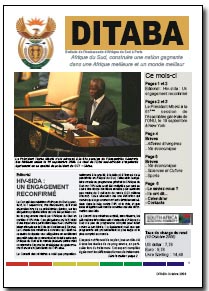 Ditaba n° 29 - le bulletin mensuel d'information de l'Ambassade d'Afrique du Sud