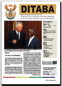 Ditaba n° 31 - le bulletin mensuel 

d'information de l'Ambassade d'Afrique du Sud