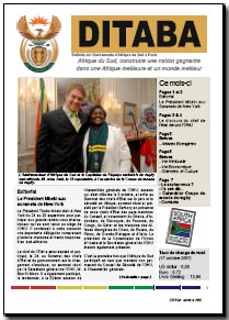 Ditaba n° 37 - le bulletin mensuel d'information de l'Ambassade d'Afrique du Sud
