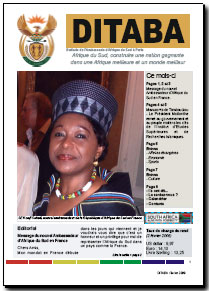 Ditaba n° 51 - le bulletin mensuel d'information de l'Ambassade d'Afrique du Sud