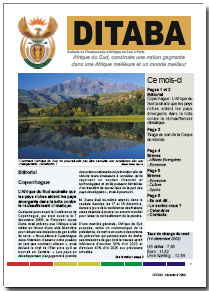 Ditaba n° 60 - le bulletin mensuel d'information de l'Ambassade d'Afrique du Sud