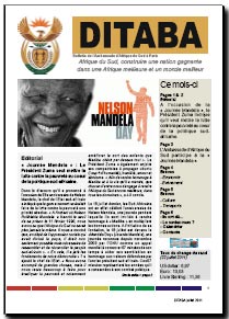 Ditaba n° 78 - le bulletin mensuel d'information de l'Ambassade d'Afrique du Sud