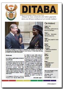 Ditaba n° 80 - le bulletin mensuel d'information de l'Ambassade d'Afrique du Sud
