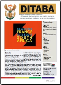 Ditaba n° 86 - le bulletin mensuel d'information de l'Ambassade d'Afrique du Sud