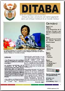Ditaba n° 87 - le bulletin mensuel d'information de l'Ambassade d'Afrique du Sud