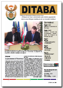 Ditaba n° 26 - le bulletin mensuel d'information de l'Ambassade d'Afrique du Sud