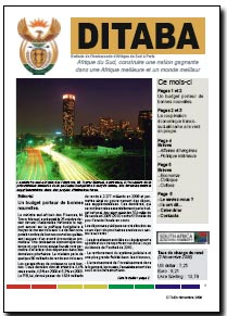 Ditaba n° 30 - le bulletin mensuel d'information de l'Ambassade d'Afrique du Sud