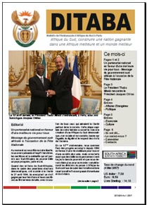 Ditaba n° 34 - le bulletin mensuel d'information de l'Ambassade d'Afrique du Sud
