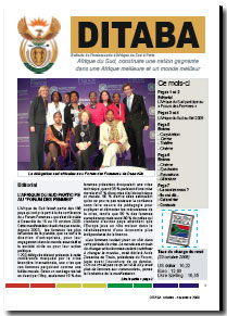 Ditaba n° 48 - le bulletin mensuel d'information de l'Ambassade d'Afrique du Sud