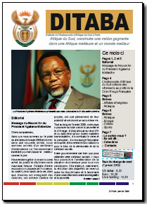 Ditaba n° 50 - le bulletin mensuel d'information de l'Ambassade d'Afrique du Sud