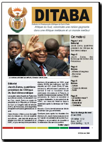 Ditaba n° 54 - le bulletin mensuel d'information de l'Ambassade d'Afrique du Sud