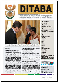 Ditaba n° 56 - le bulletin mensuel d'information de l'Ambassade d'Afrique du Sud