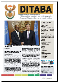 Ditaba n° 59 - le bulletin mensuel d'information de l'Ambassade d'Afrique du Sud