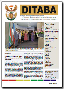 Ditaba n° 65 - le bulletin mensuel d'information de l'Ambassade d'Afrique du Sud