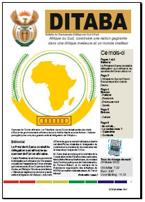 Ditaba n° 73 - le bulletin mensuel d'information de l'Ambassade d'Afrique du Sud