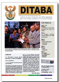 Ditaba n° 81 - le bulletin mensuel d'information de l'Ambassade d'Afrique du Sud