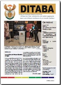 Ditaba n° 84 - le bulletin mensuel d'information de l'Ambassade d'Afrique du Sud